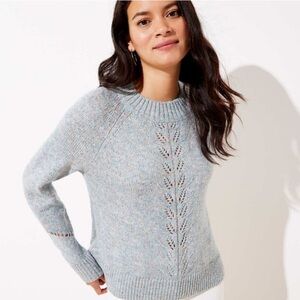 LOFT Light Blue Knit Sweater